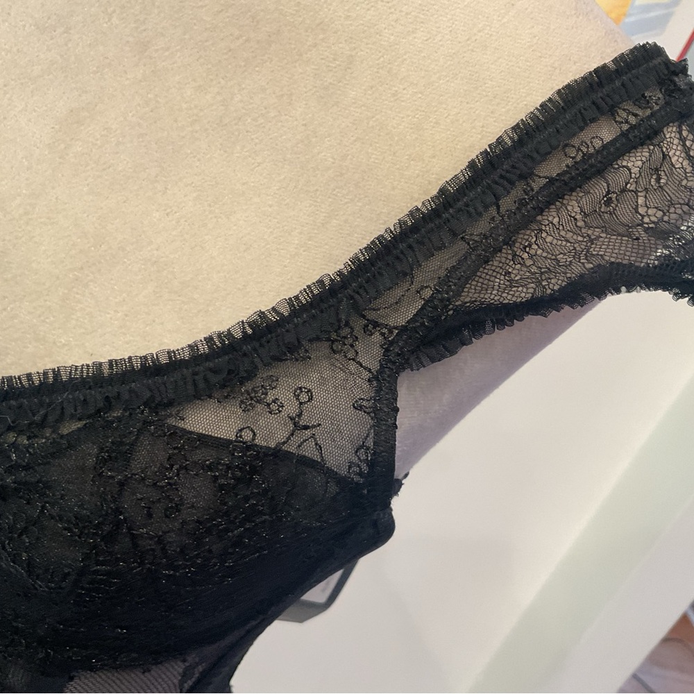 Lioness Black Sheer Lace Bustier Tank - Picture 6 of 13